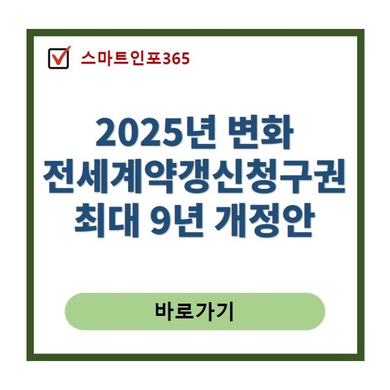 전세계약갱신청구권 개정안