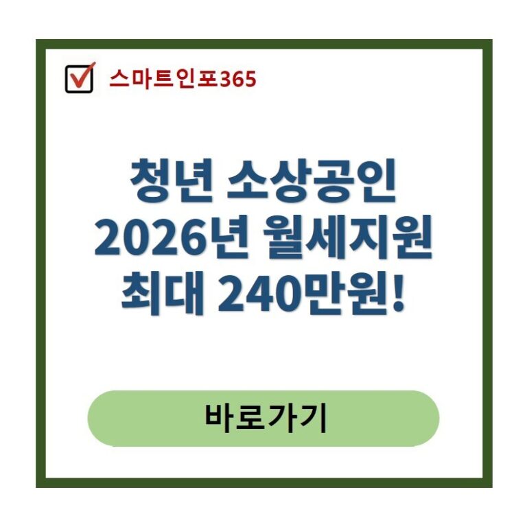소상공 청년월세 지원
